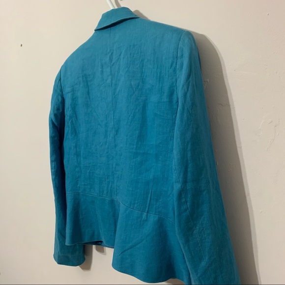 🧡3/$30 Anne Klein Blue Blazer | Size 10 - Picture 5 of 7